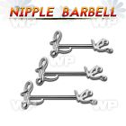um3xet surgical steel nipple barbell 1 6mm love word nipple piercing