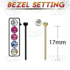 un64rks ion plated 316l steel unbend l shaped nose stud 0 8mm nose piercing