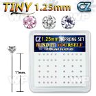 ung4jek box w silver 925 bend it nose studs tiny 1 25mm prong nose piercing