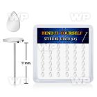 unq1azy 925 silver nose studs teardrop shaped tops