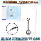 uset09 piercing kit titanium g23 belly bananas needles