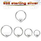 vbcr16m 925 silver ball closure earrings (1.2mm) with 4mm ball