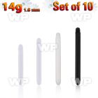 xabb14g pack of bioflex barbell post with external threading 14g