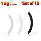 xabn16g pack of bioflex banana posts external threading, 16g