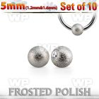 xdpfob5 set w 10  5mm steel dimple balls w frosted surface