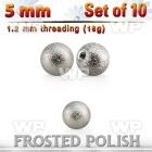 xfobal5s pack w 5mm steel ball with a frosted effect surface