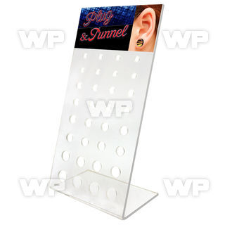 17600 empty display for screw plugs or flesh tunnel 32 holes belly piercing