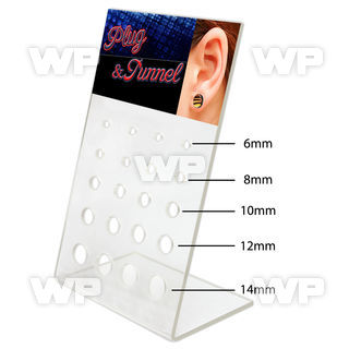 176ty empty display 20 holes for screw fit plugs or flesh tunne belly piercing