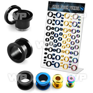 17misz display 88 pcs of ion plated surgical steel screw fit ear lobe piercing