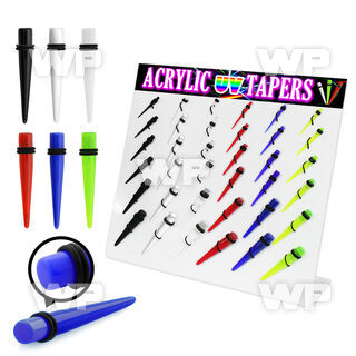 1jfmee display w acrylic uv tapers silicon o ring size 3mm 10mm ear lobe piercing