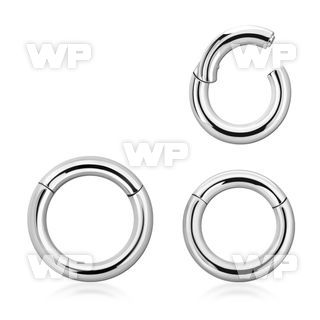 316l surgical steel hinged segment ring, 8g 3mm