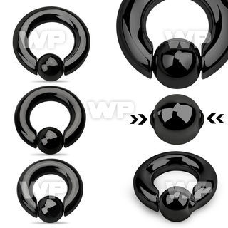 346ark ion plated 316l steel spring captive bead ring 6mm an ear lobe piercing