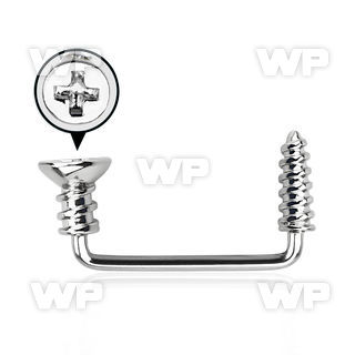 3h136o surgical steel surface barbell 1 6mm 90 degree angle surface piercing