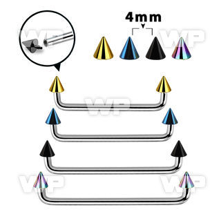 3h18r6u0 steel surface barbell 1 6mm 90 degree angle 4 mm ion pla surface piercing