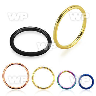 3wbret ion plated surgical steel ring 1mm ear lobe piercing