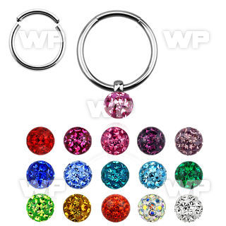 3wiey1e surgical steel segment ring 1 2mm dangling 4mm ferido ear lobe piercing