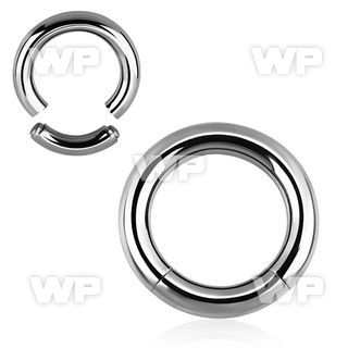 3wiy surgical steel segment ring 4mm ear lobe piercing