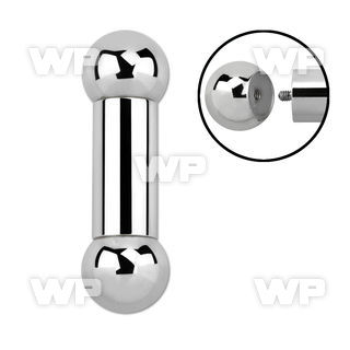 44p 316l steel big gauge tongue barthickness of 8mm 10mm tongue piercing