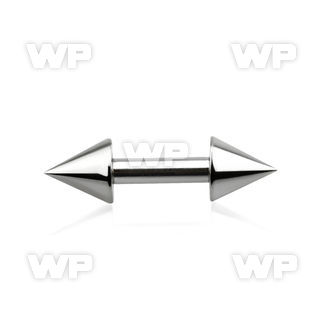 44wazp4 surgical steel helix barbell 1 6mm 4mm cones eyebrow piercing