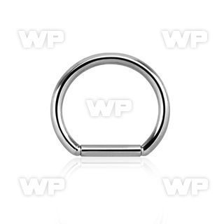 46xey implant grade steel captive bead ring intim w closure pin
