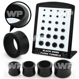 4a1mx2 black horn double flared eyelets 24pcs