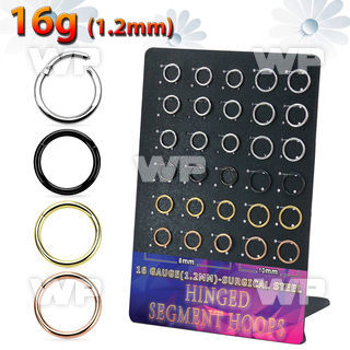 4a3wixks pvd finish steel hinged segment clickers 30pcs