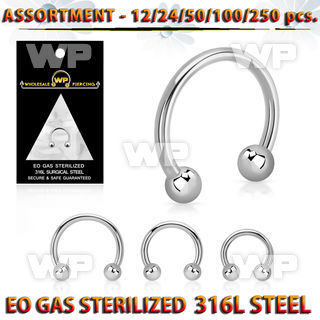 4b20l0 surgical steel cbr horseshoes 1 2mm 3mm balls1 4 to 9 1 belly piercing