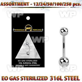 4b20lz steel belly bananas 1 6mm 5mm 6mm normal high polished belly piercing