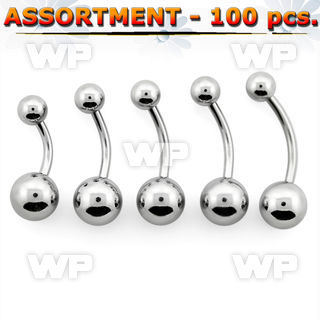 4b2e9y steel belly bananas 1 6mm 5 8mm ball belly piercing