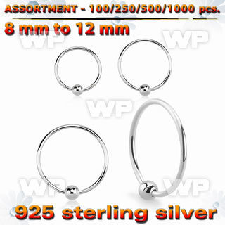 4b2k9p silver 925 nose ring s ball 0 6mm an outer diameter nose piercing