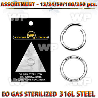 4b2yls eo gas sterilized 316l steel hinged segment ring