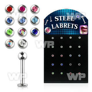 4b46z3 display board 20 pcs of surgical steel labret stud 1 2mm belly piercing