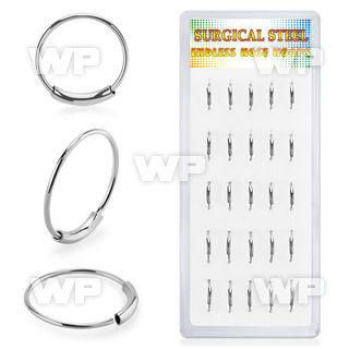 4fwu1e implant grade steel endless nose rings display 25