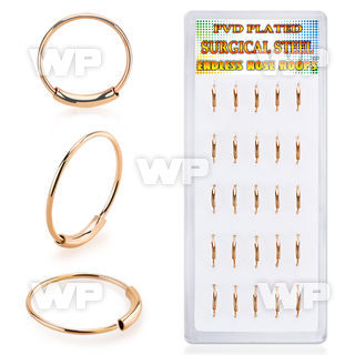 4fwu1z rosegoldpvd implant grade steel nose rings display 25