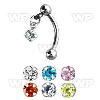 4uwaqz 316l steel micro banana w 3mm balls dangling 3mm round eyebrow piercing