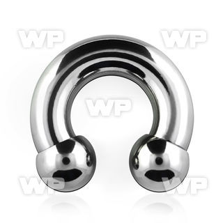 64ap surgical steel cbr horseshoe 8mm internally threaded 12m belly piercing