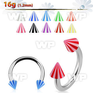 64w4wu surgical steel cbr horseshoe 1 2mm 3mm acrylic beach con belly piercing
