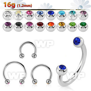 64wc4ks surgical steel cbr horseshoe 1 2mm for eyebrow or lip eyebrow piercing