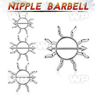 6uumep0 sun shaped janet jackson type nipple shield surgical stee nipple piercing