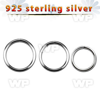 7i3wbkp silver 925 seamless ring 0 8mm diameter measured on the nose piercing