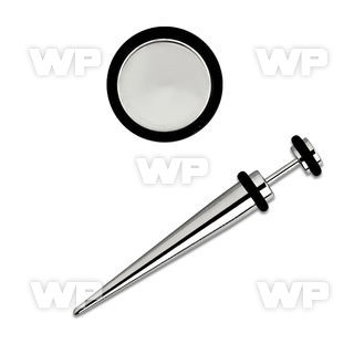 8rm surgical steel fake taper o ring s size 6mm ear lobe piercing