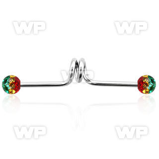 8u6dasa 316l steel industrial twister barbell 1 6mm 5mm multi 