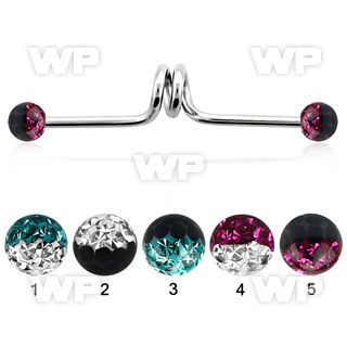 8u6dasw 316l steel industrial twister barbell 1 6mm 5mm multi 