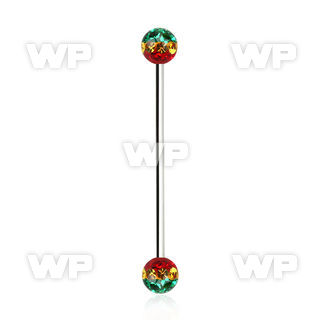 8udasa 316l steel industrial barbell 1 6mm 5mm ferido glued mul 