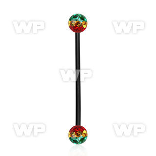 8urdasa ion plated 316l steel industrial barbell 1 6mm 5mm multi 