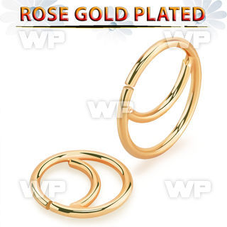 a33w7et rose gold finish 925 silver seamless nose ring moon