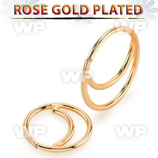 a33w7kp rose gold finish 925 silver seamless nose ring moon