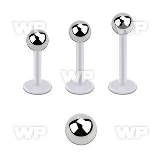 albb5 bio  flex labret, 16g (1.2mm) with a 5mm steel ball