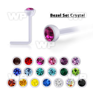 ansbc25 bio  flex nose stud w 2.5mm bezel set swarovski crystal