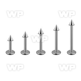 b46uks surgical steel labret stud 1 2mm 2 5mm cone lower lip piercing